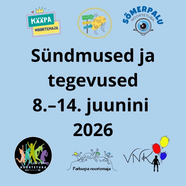 8.-14. juuni tegevused ja sündmused