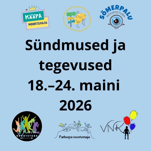18.–24. mai tegevused ja sündmused